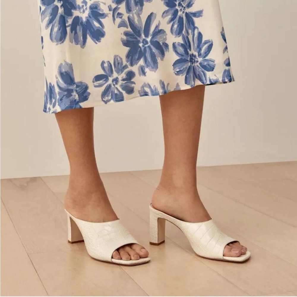 Reformation Luella Block Heeled Sandal Size 7